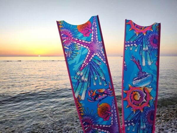 Cặp lưỡi chân nhái Leaderfins Starfish - Ảnh 3